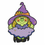 cute spooky witch acrylic cut outs