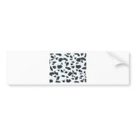 Cute Spots Dots Dalmatian Dog Skin Pattern Bumper Stickers