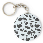 Cute Spots Dots Dalmatian Dog Skin Pattern Key Chain