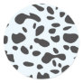 Cute Spots Dots Dalmatian Dog Skin Pattern Round Sticker
