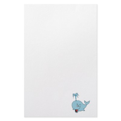 cute spouting whale customized stationery by doonidesignsanimals