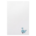 cute spouting whale stationery