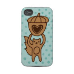 Cute Squirrel Case-Mate Iphone 4 Tough Cover