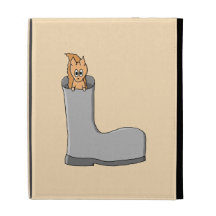 Cute Squirrel in a Boot. iPad Folio Cases
