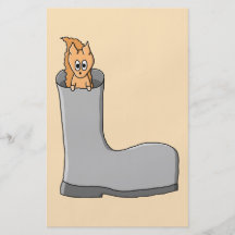 Cute Squirrel in a Boot. Personalized Flyer