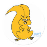 Cute Squirrel Lovers Squirrel Cartoon Stickers