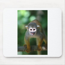 Cute squirrel monkey mousepad
