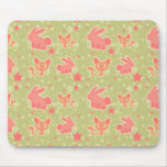 Cute Star Kitty and Bunny Pattern Mousepad