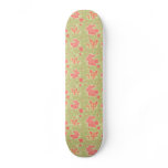 Cute Star Kitty and Bunny Pattern Skateboard