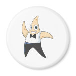 Cute Starfish Waiter Waving Hand Hi Hello magnets