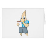 Cute Starfish Writing on Notepad cards