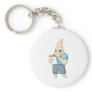 Cute Starfish Writing on Notepad Key Chains