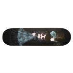 Cute Steampunk Goth Girl Black Skateboard