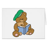 Cute Story Time Teddy Bear Design Greeting Card