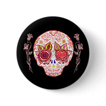 Cute Sugar Skull Pin