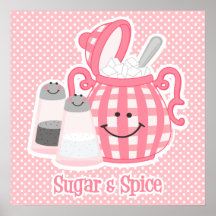 Cute Sugar & Spice Poster Print