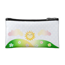 Cute sun kawaii cartoon cosmetics bags