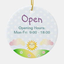 Cute sun kawaii cartoon ornaments