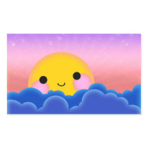 Cute Sunrise Sunset Rectangular Stickers