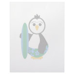Cute Surfer Penguin letterhead