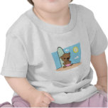 cute surfer teddy bear tshirt