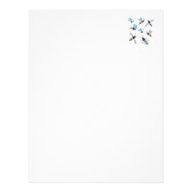cute swarm of bees customized letterhead