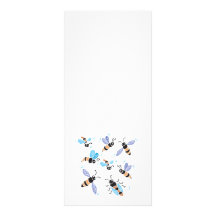 cute swarm of bees rack cards