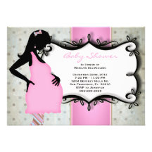 CUTE Sweet Baby Girl Pink Shower Custom Invitations