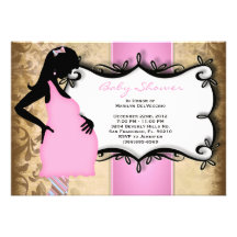 CUTE Sweet Baby Girl Pink Shower Personalized Invites