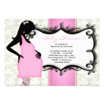 CUTE Sweet Baby Girl Pink Shower Personalized Announcements