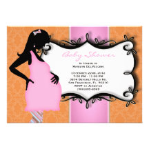 CUTE Sweet Baby Girl Pink Shower Custom Announcement