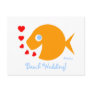 Cute Sweet Beach Wedding Save The Date Postcard