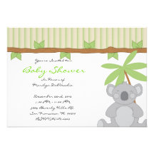 CUTE Sweet Bear Baby Shower Custom Invite