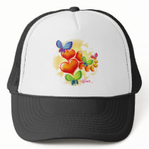 Cute Sweet Colorfull Summer Love Friendship Mesh Hat