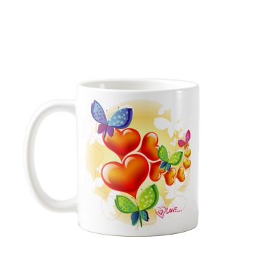 Cute Sweet Colorfull Summer Love Friendship Coffee Mug by VectorGraphics