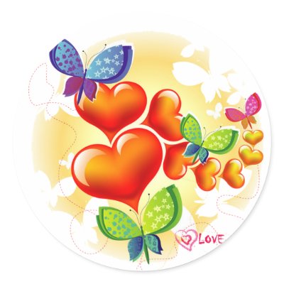 Cute Sweet Colorfull Summer Love Friendship Stickers by VectorGraphics