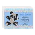 CUTE Sweet Plush Baby Panda Bear Baby Shower Personalized Invitations