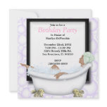 CUTE Sweet Spa Bath Massage and Beauty Party Invit Personalized Invite