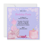 CUTE Sweet Spa Bath Massage and Beauty Party Invit Invite