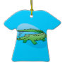 cute swimming alligator christmas ornament