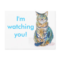 Cute Tabby Cat Post Card