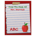 Cute Teacher Stationery Customized Letterhead