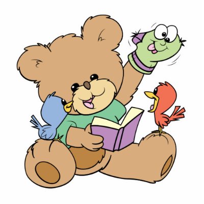 cute teddy bear imagination reading book with pupp photo sculptures by doonidesigns