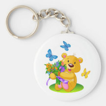 Cute teddy bear key chains