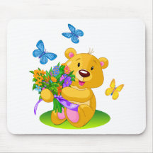 Cute teddy bear mousepad