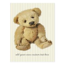 Cute Teddy Bear Personalized Postcards