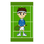 Cute Tennis Boy Bookmark Business Cards