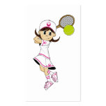 Cute Tennis Girl Bookmark Business Cards