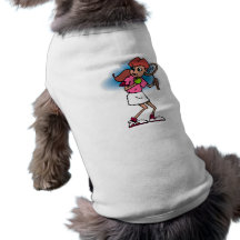 Cute Tennis Girl Doggie Shirt