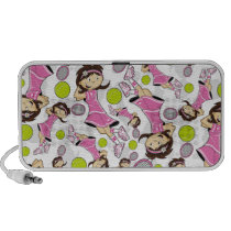 Cute Tennis Girl Speakers